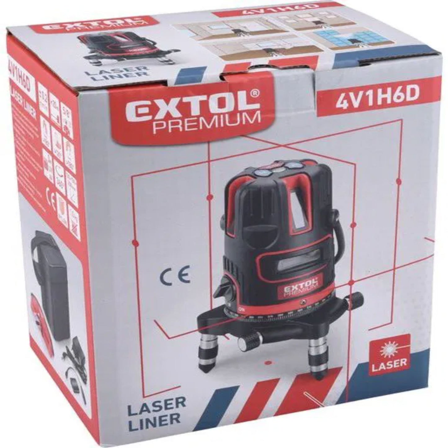 EXTOL-ლაზერული თარაზო-8823311