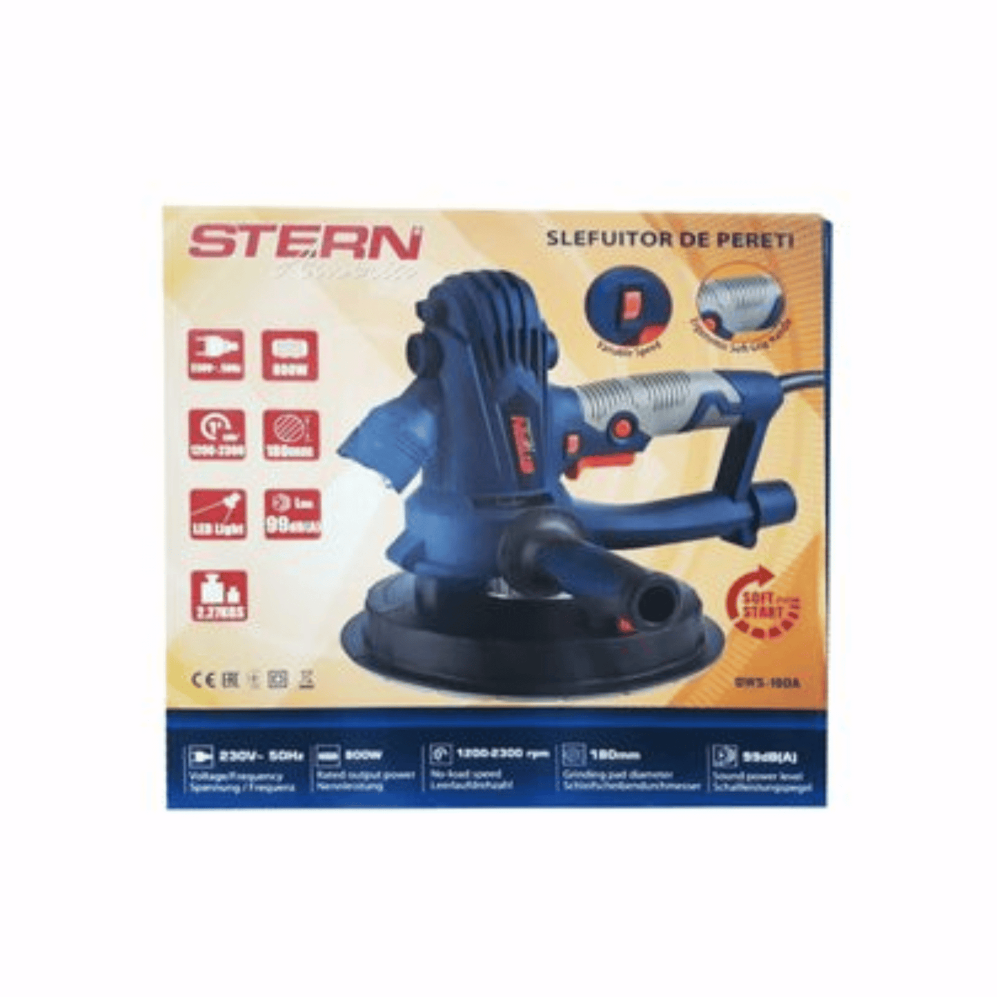 Stern Austria - კედლის სახეხი ხელსაწყო ტელესკოპური სახელურით - DWS180A